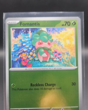 Fomantis 003/084 Reverse Holo Pokémon card from Pitch Black ME05 in Near Mint condition.