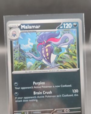 Malamar 052/084 Reverse Holo Pokémon card from Pitch Black ME05 in Near Mint condition.