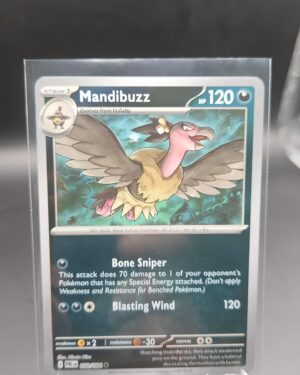 Mandibuzz 050/084 Reverse Holo Pokémon card from Pitch Black ME05 in Near Mint condition.