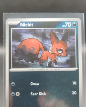 Nickit 053/084 Reverse Holo Pokémon card from Pitch Black ME05 in Near Mint condition.