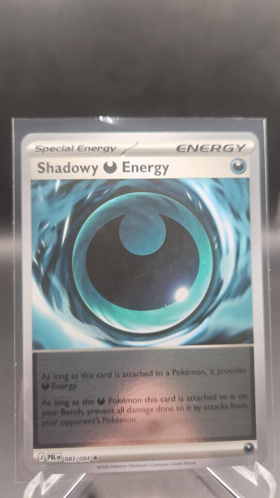 Shadowy Darkness Energy 083/084 Reverse Holo Pokémon card from Pitch Black ME05 in Near Mint condition.