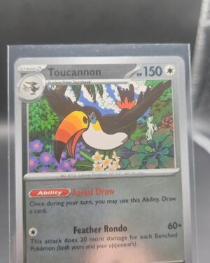 Toucannon 068/084 Reverse Holo Pokémon card from the Mega Evolution Era Pitch Black ME05 set in Near Mint condition.