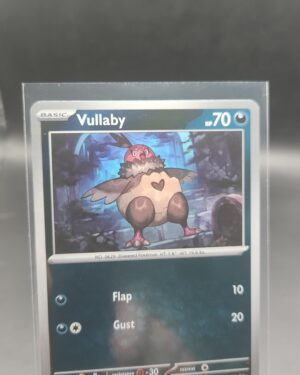 Vullaby 049/084 Reverse Holo Pokémon card from the Mega Evolution Era Pitch Black ME05 set in Near Mint condition.