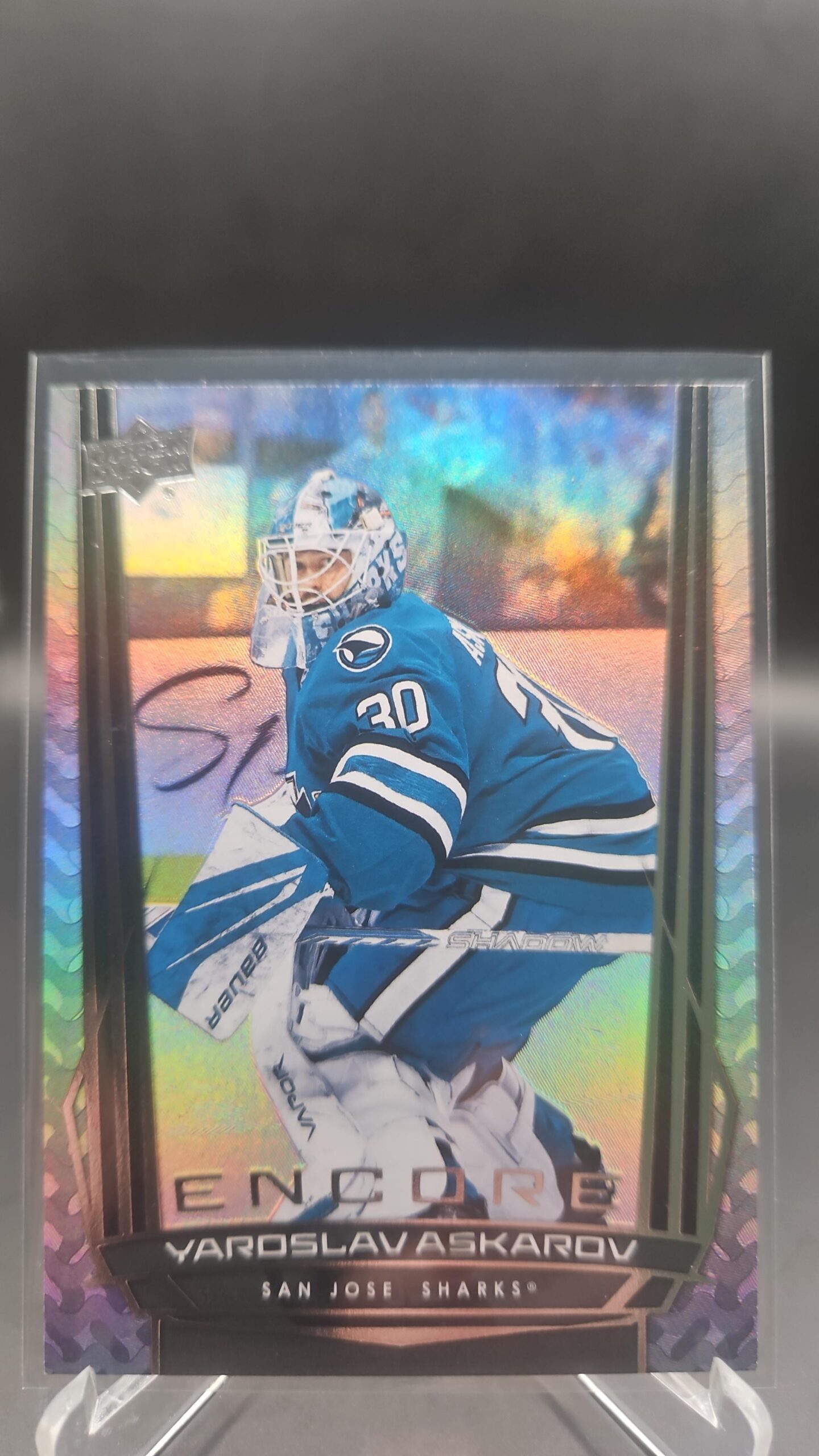 Yaroslav Askarov Encore #E‑108 card from 2025‑26 Upper Deck Series 2 in Near Mint condition.