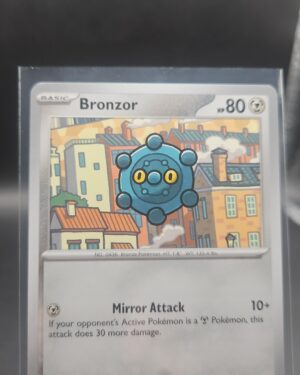 Bronzor 063/084 Base Common Pokémon card from the Mega Evolution Era Pitch Black ME05 set in Near Mint condition.