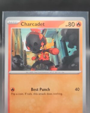 Charcadet 011/084 Base Common Pokémon card from the Mega Evolution Era Pitch Black ME05 set in Near Mint condition.