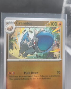 Cranidos 044/084 Reverse Holo Pokémon card from the Mega Evolution Era Pitch Black ME05 set in Near Mint condition.