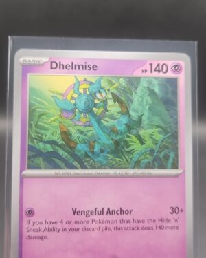 Dhelmise 039/084 Base Rare Pokémon card from the Mega Evolution Era Pitch Black ME05 set in Near Mint condition.