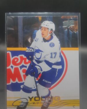 Dominic James Young Guns #485 card from 2025‑26 Upper Deck Series 2 in Near Mint condition.