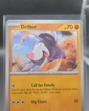 Drilbur 046/084 Base Common Pokémon card from the Mega Evolution Era Pitch Black ME05 set in Near Mint condition.