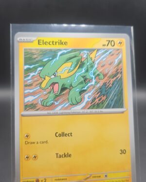 Electrike 023/084 Base Common Pokémon card from the Mega Evolution Era Pitch Black ME05 set in Near Mint condition.