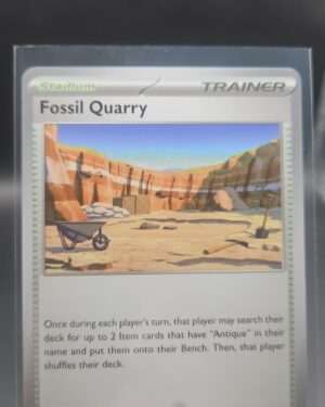 Fossil Quarry 076/084 Base Trainer Pokémon card from the Mega Evolution Era Pitch Black ME05 set in Near Mint condition.