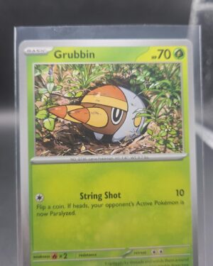 Grubbin 002/084 Base Common Pokémon card from the Mega Evolution Era Pitch Black ME05 set in Near Mint condition.