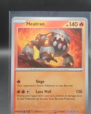 Heatran 007/084 Base Common Pokémon card from the Mega Evolution Era Pitch Black ME05 set in Near Mint condition.
