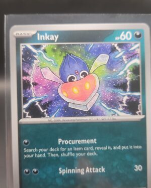 Inkay 051/084 Base Common Pokémon card from the Mega Evolution Era Pitch Black ME05 set in Near Mint condition.