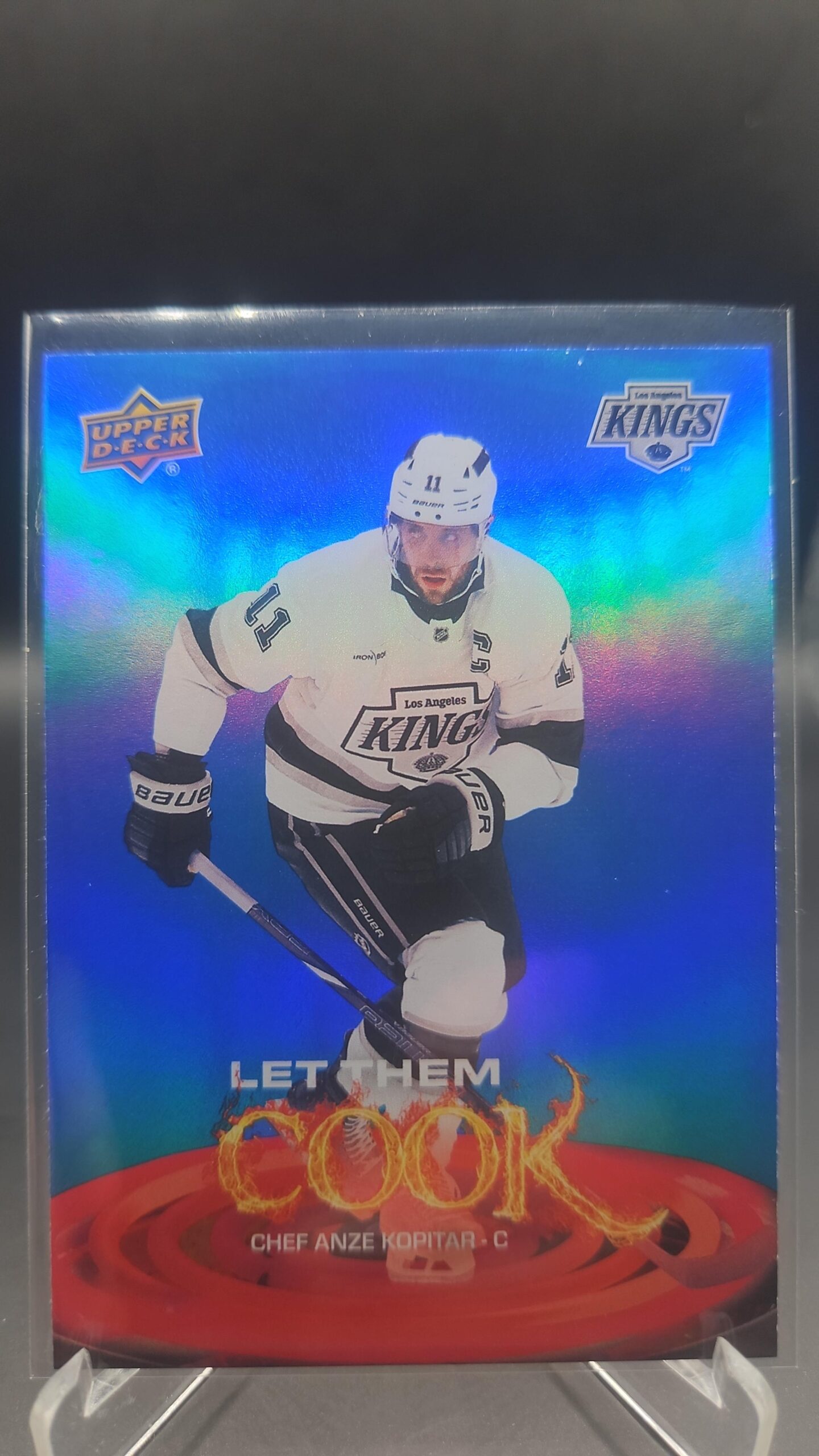 Anze Kopitar Let Them Cook #LTC‑3 card from 2025‑26 Upper Deck Series 2 in Near Mint condition.