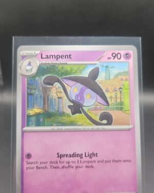 Lampent 037/084 Base Uncommon Pokémon card from the Mega Evolution Era Pitch Black ME05 set in Near Mint condition.