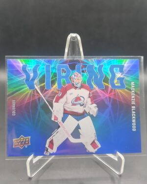 Mackenzie Blackwood Vibing #VB‑19 card from 2025‑26 Upper Deck Series 2 in Near Mint condition.