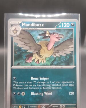 Mandibuzz 050/084 Base Uncommon Pokémon card from the Mega Evolution Era Pitch Black ME05 set in Near Mint condition.