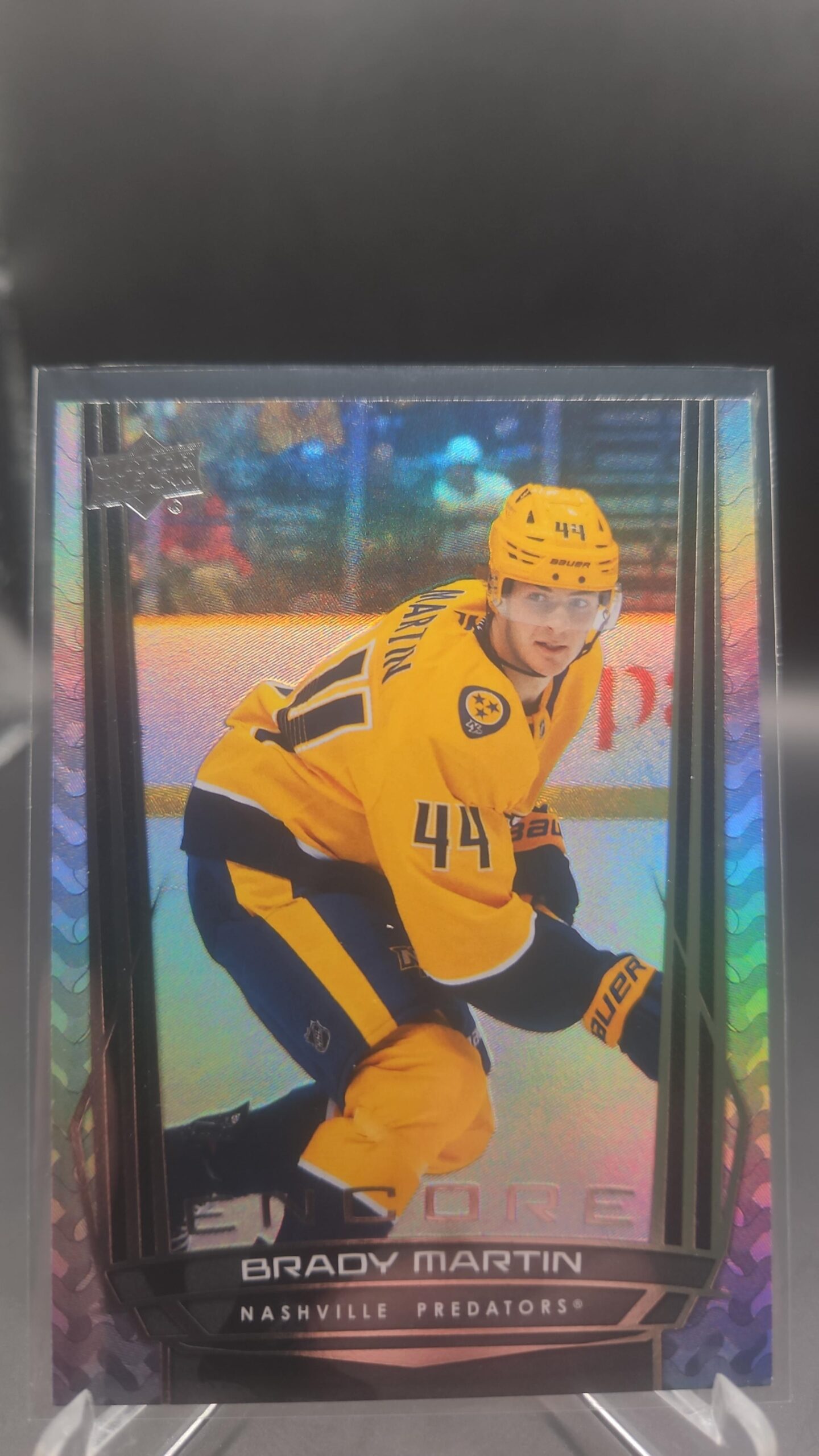 Brady Martin Encore #E‑169 card from 2025‑26 Upper Deck Series 2 in Near Mint condition.
