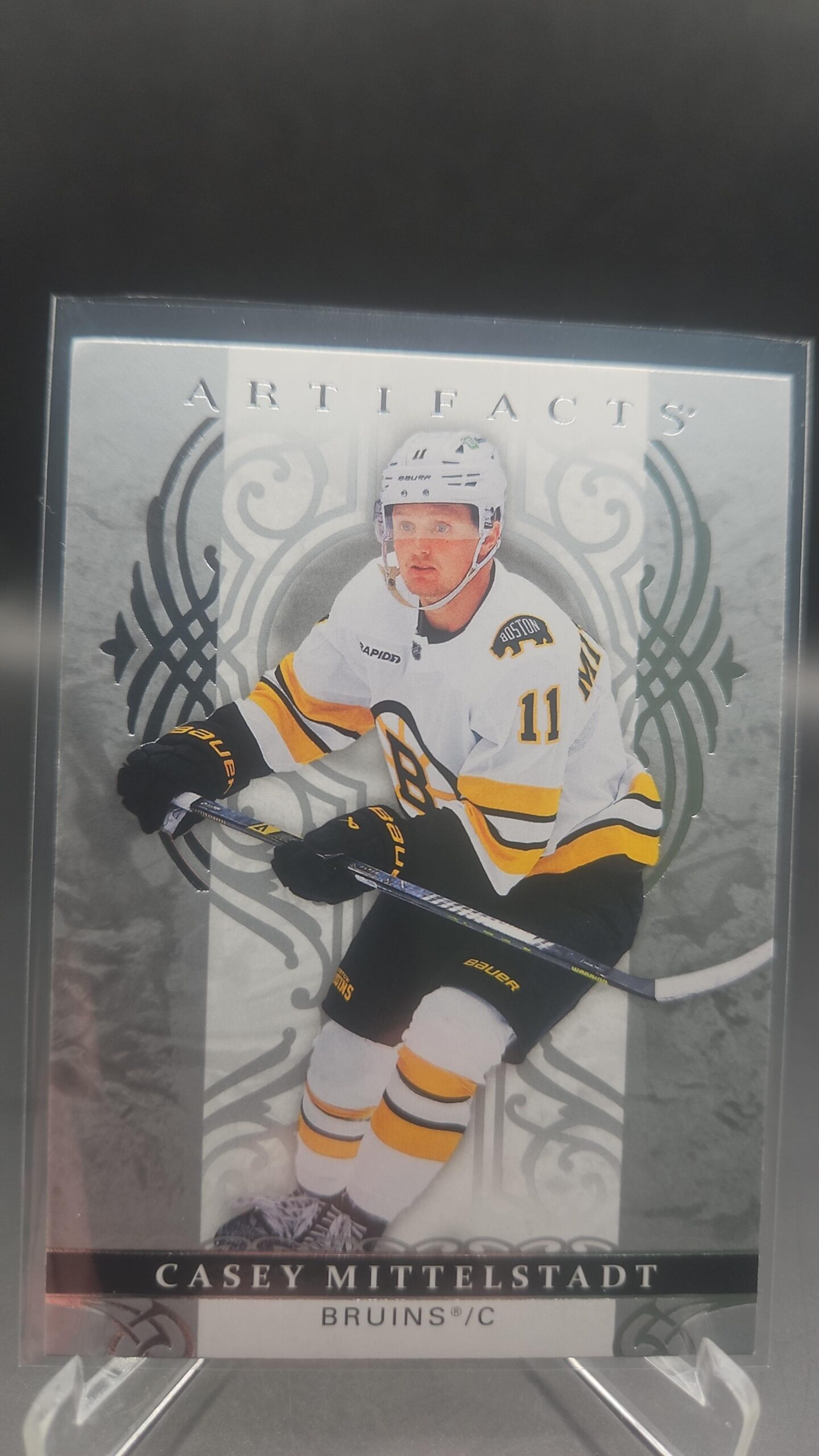 Casey Mittelstadt 2026‑27 Artifacts base card #66 Boston Bruins.
