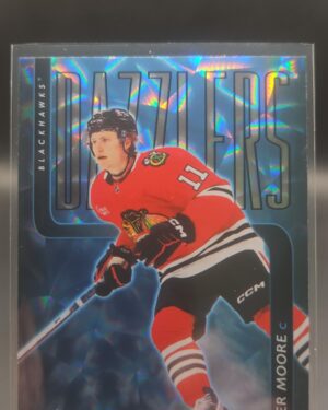 Oliver Moore Dazzlers Blue Rookie #DZ‑86 card from 2025‑26 Upper Deck Series 2 in Near Mint condition.