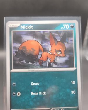 Nickit 053/084 Base Common Pokémon card from the Mega Evolution Era Pitch Black ME05 set in Near Mint condition.
