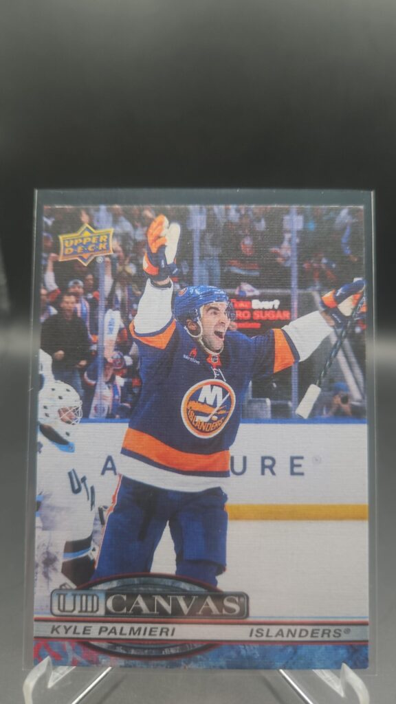 Kyle Palmieri UD Canvas #C‑160 card from 2025‑26 Upper Deck Series 2 in Near Mint condition.
