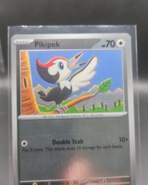 Pikipek 066/084 Reverse Holo Pokémon card from the Mega Evolution Era Pitch Black ME05 set in Near Mint condition.