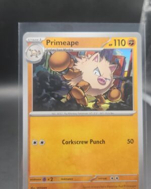 Primeape 043/084 Base Uncommon Pokémon card from the Mega Evolution Era Pitch Black ME05 set in Near Mint condition.