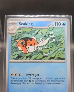 Seaking 014/084 Base Common Pokémon card from the Mega Evolution Era Pitch Black ME05 set in Near Mint condition.