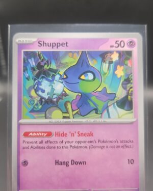 Shuppet 033/084 Base Common Pokémon card from the Mega Evolution Era Pitch Black ME05 set in Near Mint condition.