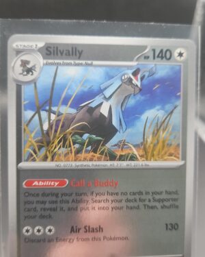 Silvally 070/084 Reverse Holo Pokémon card from the Mega Evolution Era Pitch Black ME05 set in Near Mint condition.