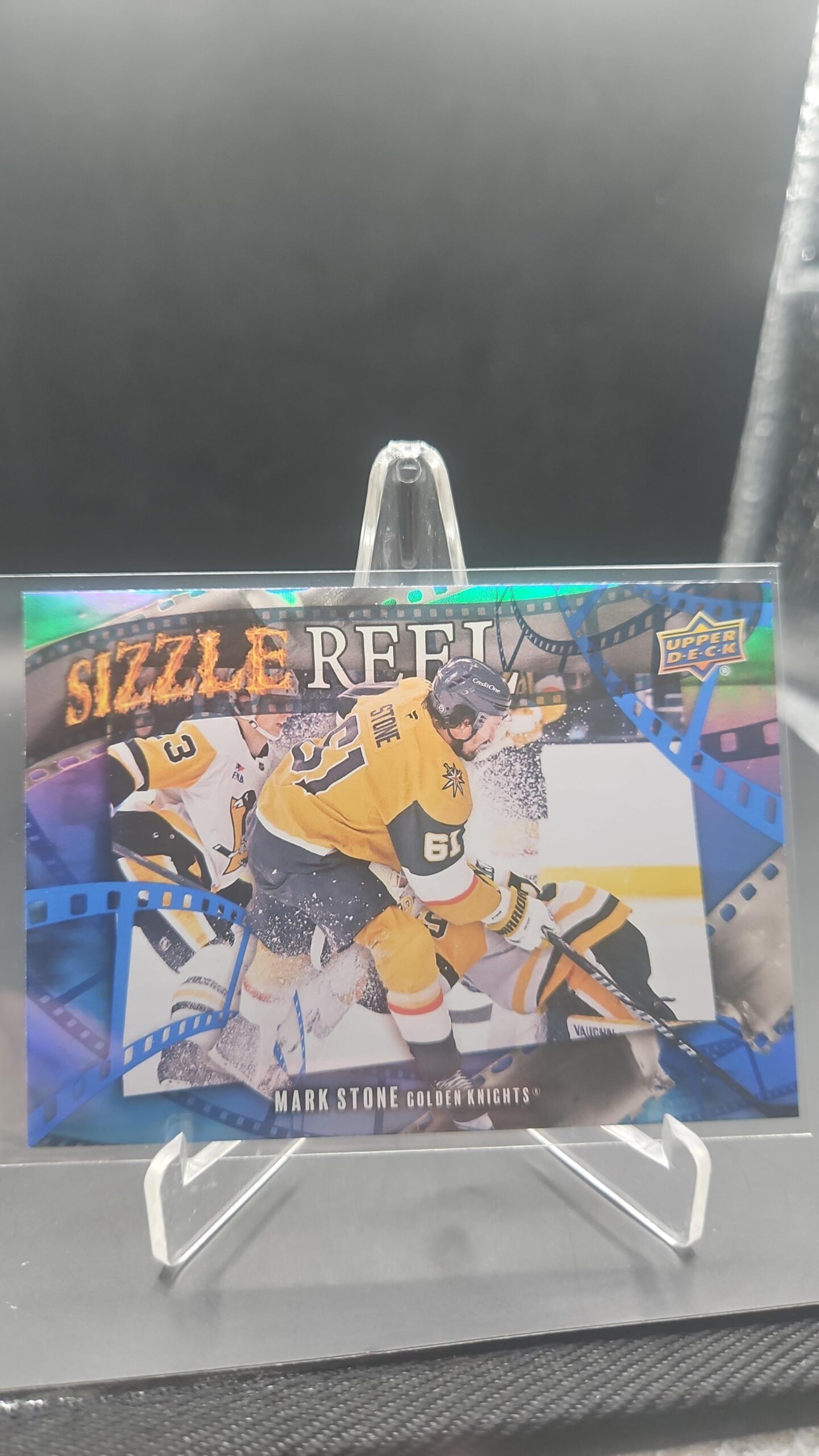Mark Stone Sizzle Reel #SR‑45 card from 2025‑26 Upper Deck Series 2 in Near Mint condition.