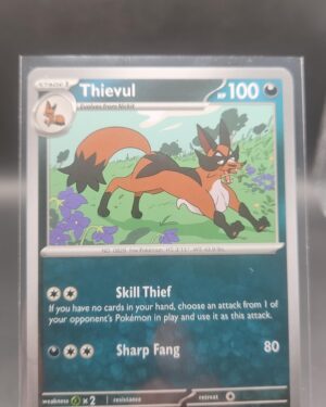 Thievul 054/084 Base Common Pokémon card from the Mega Evolution Era Pitch Black ME05 set in Near Mint condition.