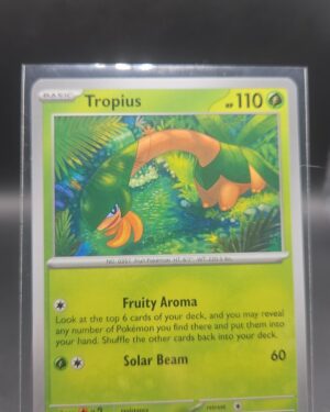Tropius 001/084 Base Common Pokémon card from the Mega Evolution Era Pitch Black ME05 set in Near Mint condition.